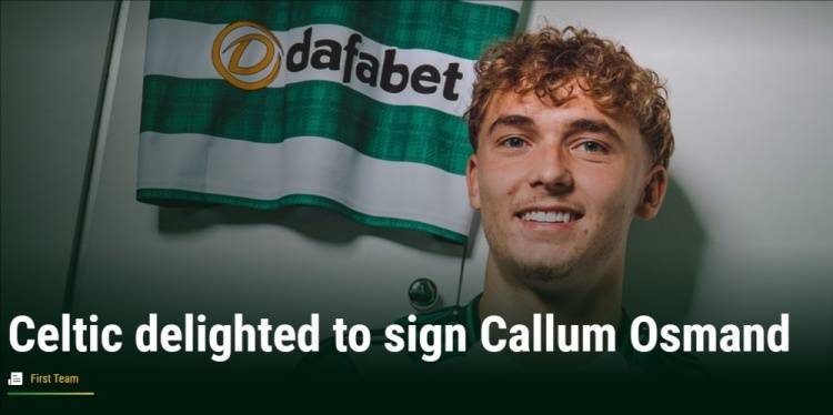 aiyouxi-官方:凯尔特人签下19岁富勒姆前锋卡勒姆-奥斯曼